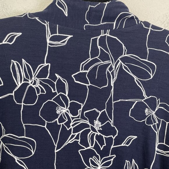 Chicos Womens Plus XXL Touch of Cool Floral 3/4 Sleeve Tee V Neck Shirt Stretch - Picture 10 of 12